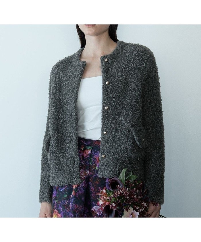 【自由区/JIYU-KU】の【カトリエムブーケ】Cahoteux poil ポケットディテールジャケット インテリア・キッズ・メンズ・レディースファッション・服の通販 founy(ファニー) https://founy.com/ ファッション Fashion レディースファッション Fashion for Women アウター Coat / Outerwear Collection レディースジャケット・軽アウター Jackets ノーカラージャケット / シンプル上品コーデ Collarless Jackets アクリル Acrylic Material ジャケット Jacket, Outerwear ボックス Boxy, Box Shape ポケット Pocket, Pocket Detail ミックス Mix, Mixed Style モダン Modern, Contemporary A/W・秋冬 Autumn/Winter |ID: prp329100004719723 ipo3291000000035829068