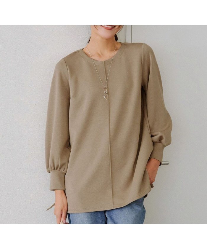 【ティアクラッセ/Tiaclasse】のボンディングパフスリーブチュニック インテリア・キッズ・メンズ・レディースファッション・服の通販 founy(ファニー) https://founy.com/ ファッション Fashion レディースファッション Fashion for Women トップス・カットソー Cut & Sew Tops シャツ・ブラウス・オフィスカジュアル Elegant Blouses & Button-Ups ロングTシャツ・Tシャツ Longline T-Shirts & Tees カットソー・ベーシックTシャツ Cut-and-Sewn Tops / Stretch Tees & Basics カットソー Cut and Sewn Top カフス Cuff Design スウェット / スエット Sweatshirt, Sweatwear スリット Slit, Slit Detail スリーブ Sleeve, Long Sleeve / Short Sleeve センター Center, Center Line ボンディング Bonding, Bonded Fabric ポケット Pocket, Pocket Detail ヨーク Yoke, Yoke Design ラウンド Round, Round Neck A/W・秋冬 Autumn/Winter |ID: prp329100004719724 ipo3291000000036034583