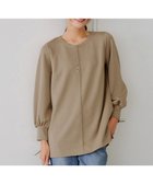 【ティアクラッセ/Tiaclasse】のボンディングパフスリーブチュニック モカ|ID: prp329100004719724 ipo3291000000036034586