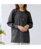 【ティアクラッセ/Tiaclasse】のボンディングパフスリーブチュニック チャコールグレー|ID: prp329100004719724 ipo3291000000036034591