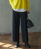 【アイシービー/iCB】の【洗える】 トリアセボディシェルピーチ ワイドパンツ ブラック系|ID: prp329100004719726 ipo3291000000035829095