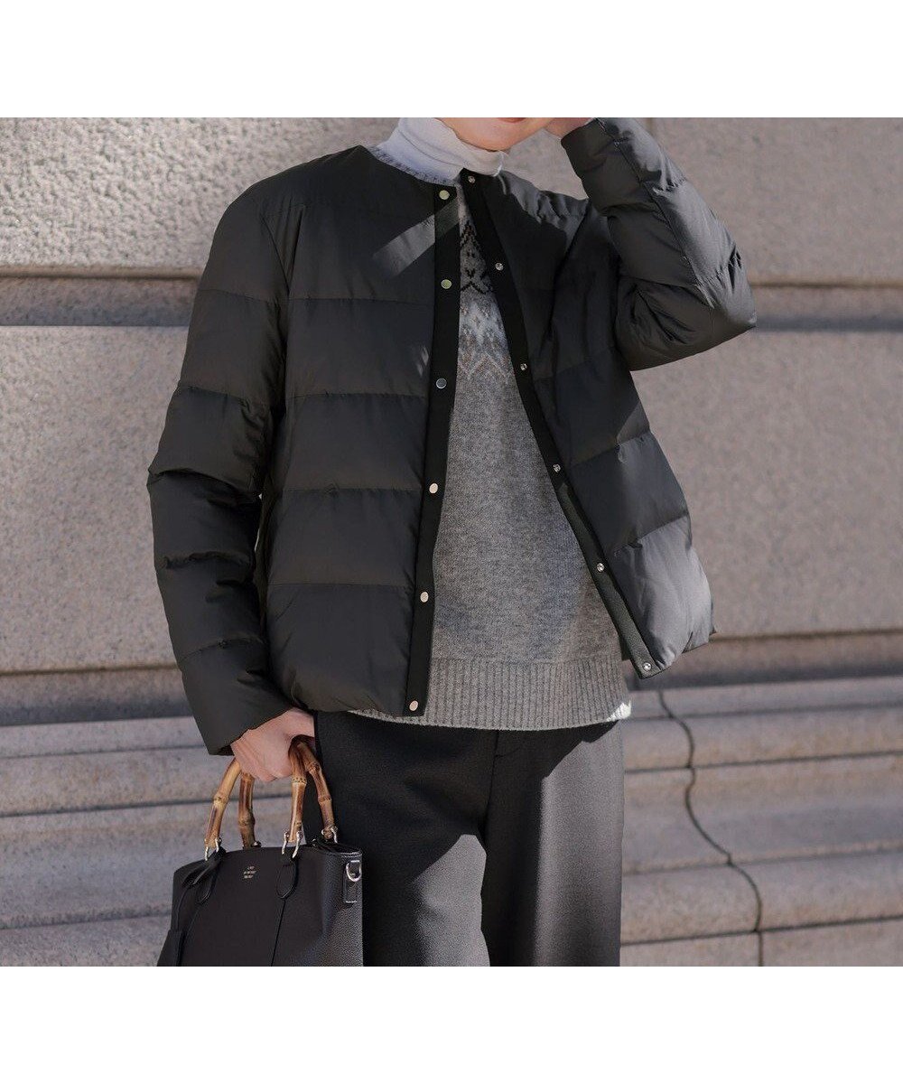 【ジェイ プレス/J.PRESS】の【洗える】ライトダウン ノーカラー ジャケット インテリア・キッズ・メンズ・レディースファッション・服の通販 founy(ファニー) ファッション Fashion レディースファッション Fashion for Women アウター Coat / Outerwear Collection コート・ロングコート・ピーコート Long Coats, Peacoats & More レディースジャケット・軽アウター Jackets ノーカラージャケット / シンプル上品コーデ Collarless Jackets インナー Innerwear 洗える Machine Washable グログラン Grosgrain, Grosgrain Ribbon コンパクト Compact, Small Size シンプル Simple, Minimal ジャケット Jacket, Outerwear ストレッチ Stretch, Stretchy Fabric タフタ Taffeta, Structured Fabric ダウン Down, Puffer 防寒 Cold Protection, Winter-Ready 冬 Winter / This Winter A/W・秋冬 Autumn/Winter エレガント 上品 Elegant ブラック系|ID: prp329100004719737 ipo3291000000034399162