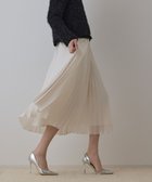 【グレース コンチネンタル/GRACE CONTINENTAL】のメッシュプリーツスカート キナリ|ID: prp329100004719740 ipo3291000000034105014