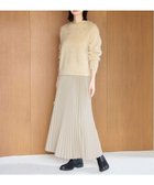 【アンフィーロ 自由区/UNFILO】の【野呂佳代さん着用】フェイクレザー プリーツスカート グレージュ|ID: prp329100004719741 ipo3291000000034180438