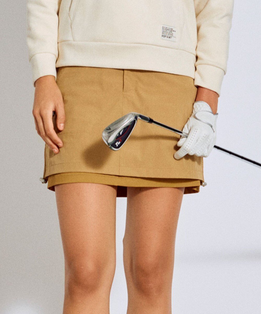 【ピーダブリュサーキュラス/PW CIRCULUS】の【蓄熱裏地】【WOMEN】バイカラースカート ゴルフウェア レディース インテリア・キッズ・メンズ・レディースファッション・服の通販 founy(ファニー) 　ファッション　Fashion　レディースファッション　Fashion for Women　スカート　Skirts　2025年　2025　2025-2026秋冬・A/W　Autumn/Winter 2025–26 AW25–26　ゴルフ　Golf　シンプル　Simple, Minimal　ストレッチ　Stretch, Stretchy Fabric　スピンドル　Spindle, Drawcord　ベーシック　Basic, Essential　秋　Autumn　A/W・秋冬　Autumn/Winter　軽量　Lightweight, Ultra Light　ベージュ系|ID: prp329100004719744 ipo3291000000034105028
