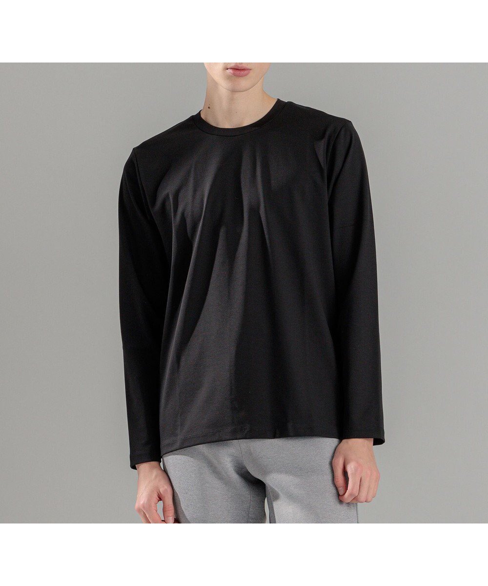 【ジョゼフ オム/JOSEPH HOMME / MEN】のコンパクトストレッチジャージー クルーネックカットソー インテリア・キッズ・メンズ・レディースファッション・服の通販 founy(ファニー) 　ファッション　Fashion　メンズファッション　Fashion for Men　トップス・カットソー　Cut & Sew Tops　メンズシャツ　Shirts　カットソー　Cut and Sewn Top　シンプル　Simple, Minimal　ストレッチ　Stretch, Stretchy Fabric　ベーシック　Basic, Essential　レギュラー　Regular, Standard Fit　エレガント 上品　Elegant　夏　Summer　春　Spring　S/S・春夏　SS, Spring/Summer, Warm Season　ブラック系|ID: prp329100004720764 ipo3291000000034114322