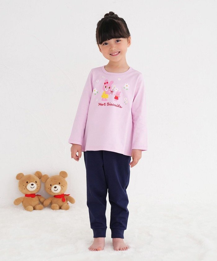 【ミキハウスホットビスケッツ/MIKI HOUSE HOT BISCUITS / KIDS】の【80-120cm】 天竺素材 キャビット ルームウェア インテリア・キッズ・メンズ・レディースファッション・服の通販 founy(ファニー) https://founy.com/ ファッション Fashion キッズファッション Fashion for Kids おすすめ Recommended / Our Picks パジャマ Pajamas, Sleepwear リラックス Relax, Relaxed Fit 長袖 Long Sleeve, Full Sleeve |ID: prp329100004720777 ipo3291000000034114392