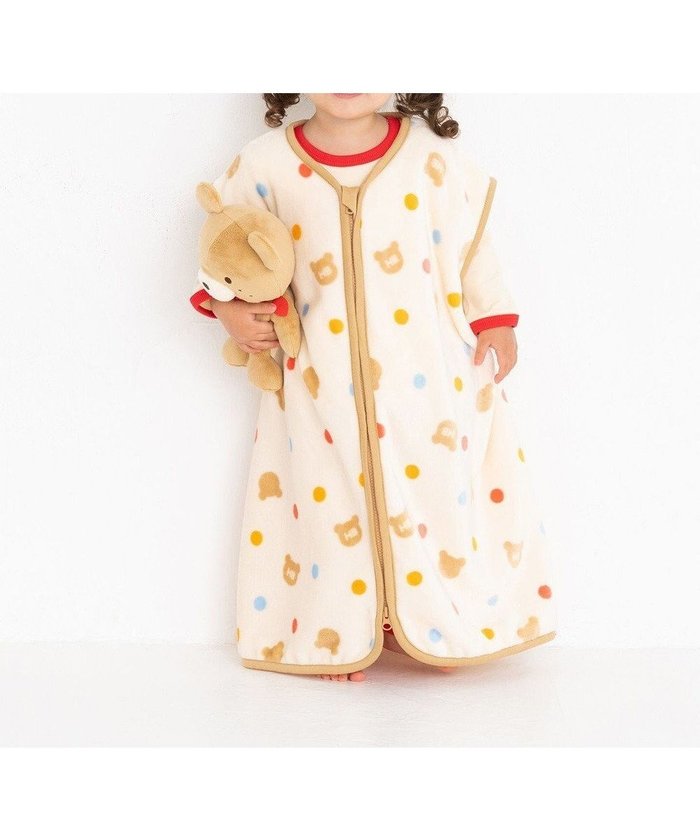 【ミキハウスホットビスケッツ/MIKI HOUSE HOT BISCUITS / KIDS】の総柄 フリーススリーパー インテリア・キッズ・メンズ・レディースファッション・服の通販 founy(ファニー) https://founy.com/ ファッション Fashion キッズファッション Fashion for Kids おすすめ Recommended / Our Picks ギフト プレゼント Gift / Present パイピング Piping, Trim Design パジャマ Pajamas, Sleepwear 防寒 Cold Protection, Winter-Ready |ID: prp329100004720782 ipo3291000000034114411