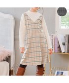 【組曲 / KIDS/KUMIKYOKU】の【110-140㎝】チェック ワンピース クリーム系|ID: prp329100004720783 ipo3291000000034347683