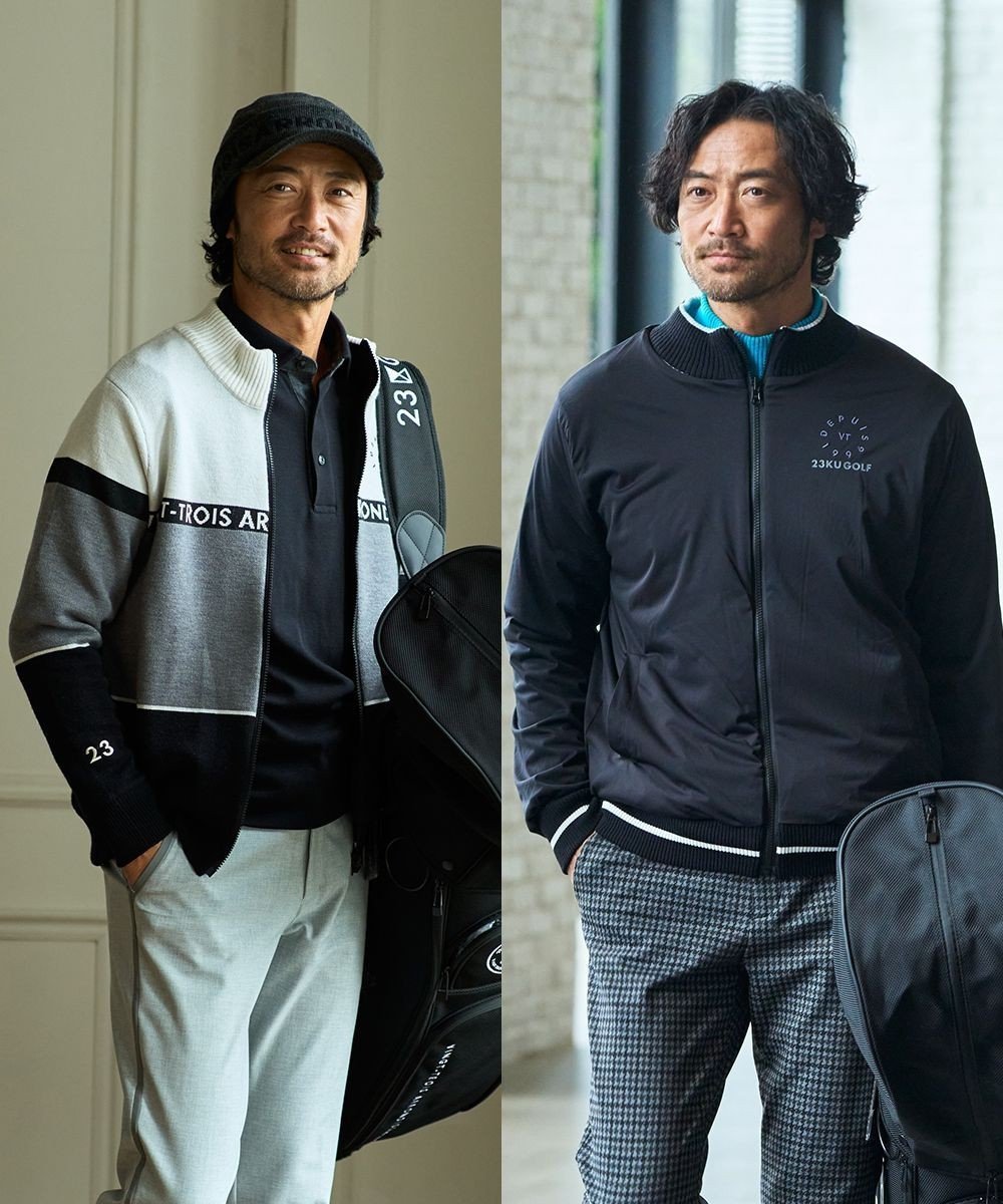 【23区 ゴルフ/23区GOLF / MEN】の【MEN】リバーシブルニットブルゾン 人気、トレンドファッション・服の通販 founy(ファニー) 　ファッション　Fashion　メンズファッション　Fashion for Men　アウター　Men's Coats Outerwear　ブルゾンジャケット / カジュアルアウター　Bomber Jackets & Blousons　ゴルフ　Golf　シンプル　Simple, Minimal　ジャケット　Jacket, Outerwear　スタイリッシュ　Stylish, Fashionable　スマート　Smart, Elegant　ブルゾン　Blouson, Bomber Jacket　ブロッキング　Color Blocking, Panel Design　A/W・秋冬　Autumn/Winter　 other-1|ID: prp329100004720798 ipo3291000000035606772
