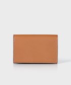 【ポールスミス/Paul Smith / MEN】のベジタンストライプトリム 名刺入れ キャメル|ID: prp329100004720800 ipo3291000000034114462