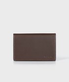 【ポールスミス/Paul Smith / MEN】のベジタンストライプトリム 名刺入れ ダークブラウン|ID: prp329100004720800 ipo3291000000034114463