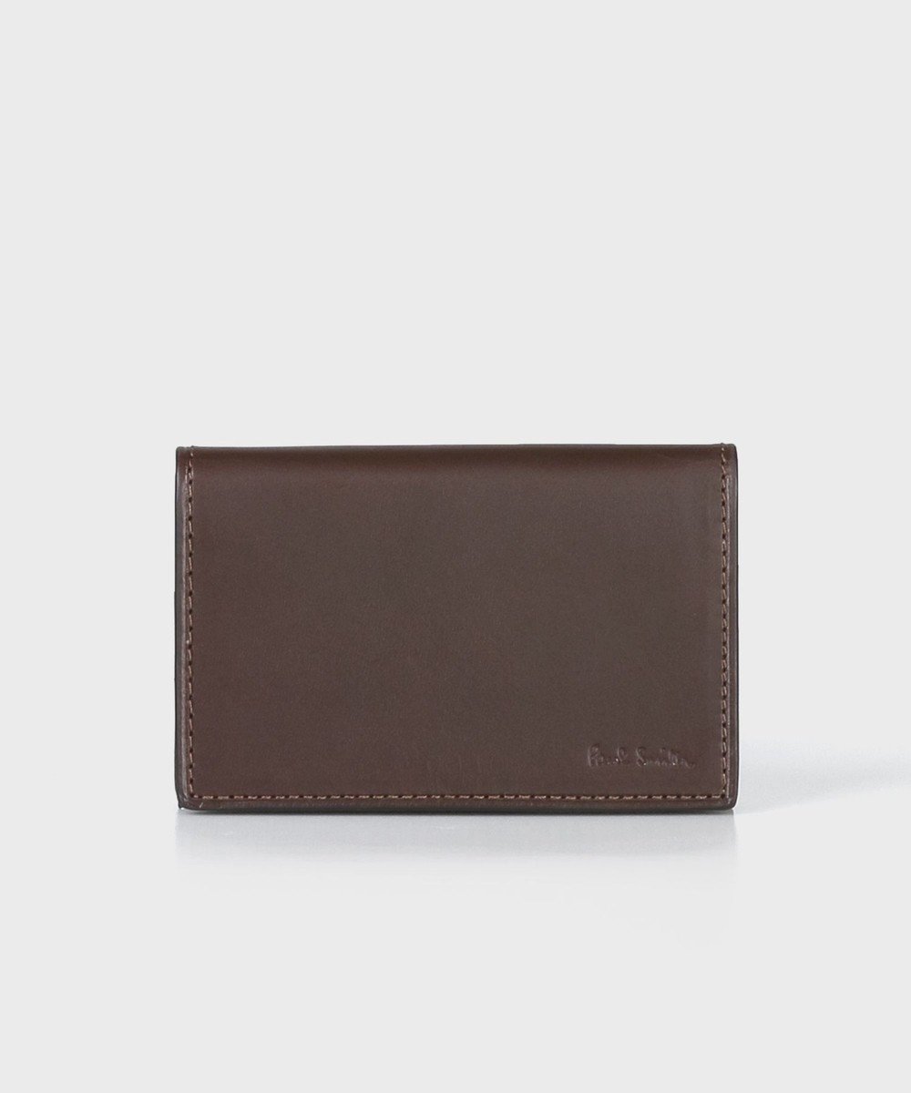 【ポールスミス/Paul Smith / MEN】のベジタンストライプトリム 名刺入れ インテリア・キッズ・メンズ・レディースファッション・服の通販 founy(ファニー) 　ファッション　Fashion　メンズファッション　Fashion for Men　イタリア　Italy　カメラ　Camera Accessories　ライニング　Inner Lining, Inner Fabric, Lined　財布　Wallet, Purse　ダークブラウン|ID: prp329100004720800 ipo3291000000034114463