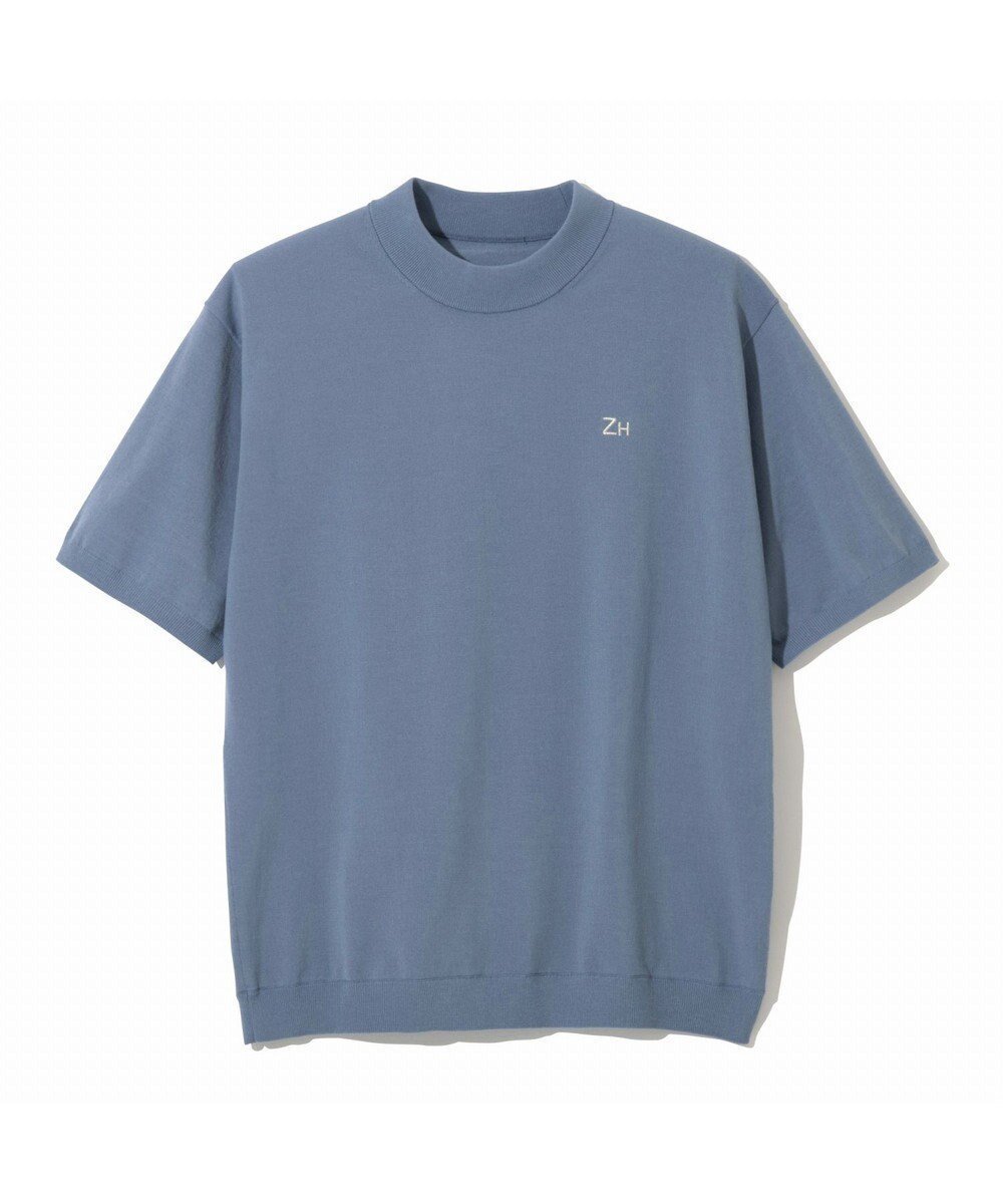 【ゼロハリバートン/ZERO HALLIBURTON / MEN】のニットモックネックTシャツ ZHG-M5S9b 82959 インテリア・キッズ・メンズ・レディースファッション・服の通販 founy(ファニー) 　ファッション　Fashion　メンズファッション　Fashion for Men　トップス・カットソー　Cut & Sew Tops　ニット・セーター / 定番トップス　Knit Tops & Sweaters　メンズシャツ　Shirts　アウトドア　Outdoor Clothing　インナー　Innerwear　エレガント 上品　Elegant　春　Spring　カットソー　Cut and Sewn Top　シンプル　Simple, Minimal　ジャケット　Jacket, Outerwear　スポーツ　Sports, Activewear　ランニング　Running, Running Wear, Activewear, Jogging　リラックス　Relax, Relaxed Fit　S/S・春夏　SS, Spring/Summer, Warm Season　再入荷　Restock / Back in Stock　夏　Summer　ゴルフ　Golf　ライトブルー|ID: prp329100004720801 ipo3291000000034114468