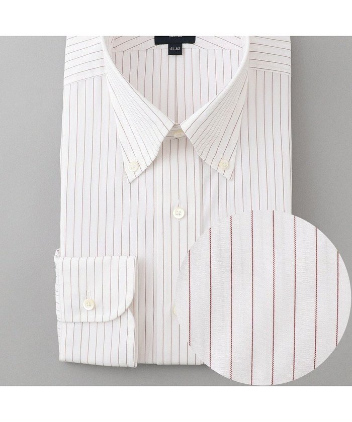 【ジェイ プレス/J.PRESS / MEN】の【PREMIUM PLEATS / 形態安定】ペンシルストライプ シャツ / B.D. インテリア・キッズ・メンズ・レディースファッション・服の通販 founy(ファニー) https://founy.com/ ファッション Fashion メンズファッション Fashion for Men トップス・カットソー Cut & Sew Tops メンズシャツ Shirts カフス Cuff Design ストライプ Stripe, Striped Pattern スーピマ Supima, Premium Cotton ドレス Dress, One-Piece プリーツ Pleats, Pleated プレミアム Premium, High-End ペンシル Pencil, Pencil Skirt メンズ Men's, Menswear A/W・秋冬 Autumn/Winter S/S・春夏 SS, Spring/Summer, Warm Season 夏 Summer ビジネス 仕事 通勤 Business / Work / Commuting |ID: prp329100004720803 ipo3291000000034114472