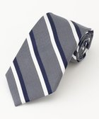 【ジェイ プレス/J.PRESS / MEN】の【定番】ダブルストライプネクタイ グレー系1|ID: prp329100004720808 ipo3291000000034230137