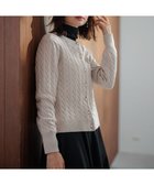 【組曲/KUMIKYOKU】の【前後着用可】コットンカシミヤ混2WAYケーブル ニット ピンクベージュ系|ID: prp329100004720813 ipo3291000000034544694