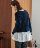 【組曲/KUMIKYOKU】の【前後着用可】コットンカシミヤ混2WAYケーブル ニット ネイビー系|ID: prp329100004720813 ipo3291000000034544697