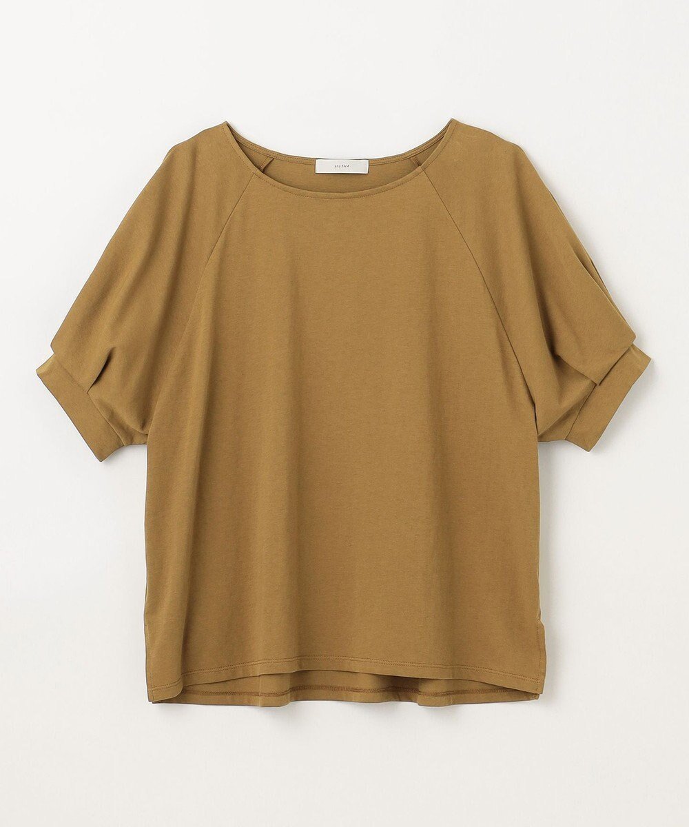 【エニー/ANY】の【洗濯機可/接触冷感/UVケア】パフスリーブラグランTシャツ インテリア・キッズ・メンズ・レディースファッション・服の通販 founy(ファニー) 　ファッション　Fashion　レディースファッション　Fashion for Women　トップス・カットソー　Cut & Sew Tops　シャツ・ブラウス・オフィスカジュアル　Elegant Blouses & Button-Ups　ロングTシャツ・Tシャツ　Longline T-Shirts & Tees　カットソー・ベーシックTシャツ　Cut-and-Sewn Tops / Stretch Tees & Basics　カットソー　Cut and Sewn Top　スリーブ　Sleeve, Long Sleeve / Short Sleeve　デニム　Denim, Jeans Material　バランス　Balance, Style Balance　夏　Summer　春　Spring　S/S・春夏　SS, Spring/Summer, Warm Season　モカ|ID: prp329100004720815 ipo3291000000034114526