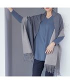 【ティアクラッセ/Tiaclasse】の【洗える】リバーシブルデザイン大判マフラー グレー|ID: prp329100004720817 ipo3291000000034114532