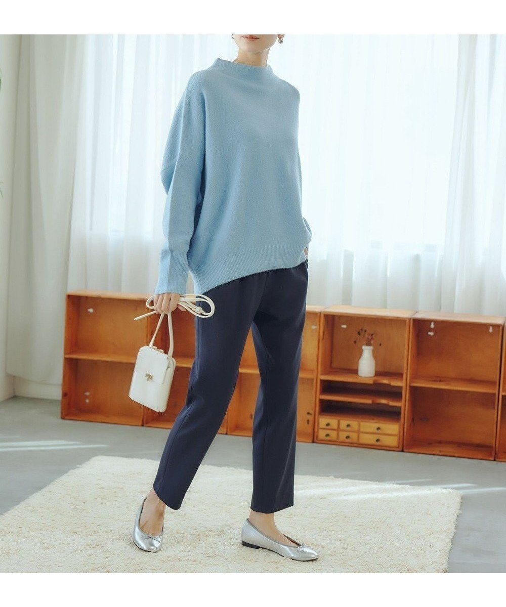 【アンフィーロ 自由区/UNFILO】のドロストスティックパンツ インテリア・キッズ・メンズ・レディースファッション・服の通販 founy(ファニー)  ファッション Fashion レディースファッション Fashion for Women パンツ Pants & Trousers 洗える Machine Washable ジョーゼット Georgette, Semi-Sheer Fabric ストレッチ Stretch, Stretchy Fabric リラックス Relax, Relaxed Fit A/W・秋冬 Autumn/Winter ネイビー系|ID: prp329100004720822 ipo3291000000034257162