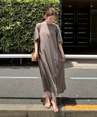 【アンフィーロ 自由区/UNFILO】の【吸水速乾/マシンウォッシャブル】CVC天竺 ワンピース ダークブラウン系|ID: prp329100004720824 ipo3291000000034706542