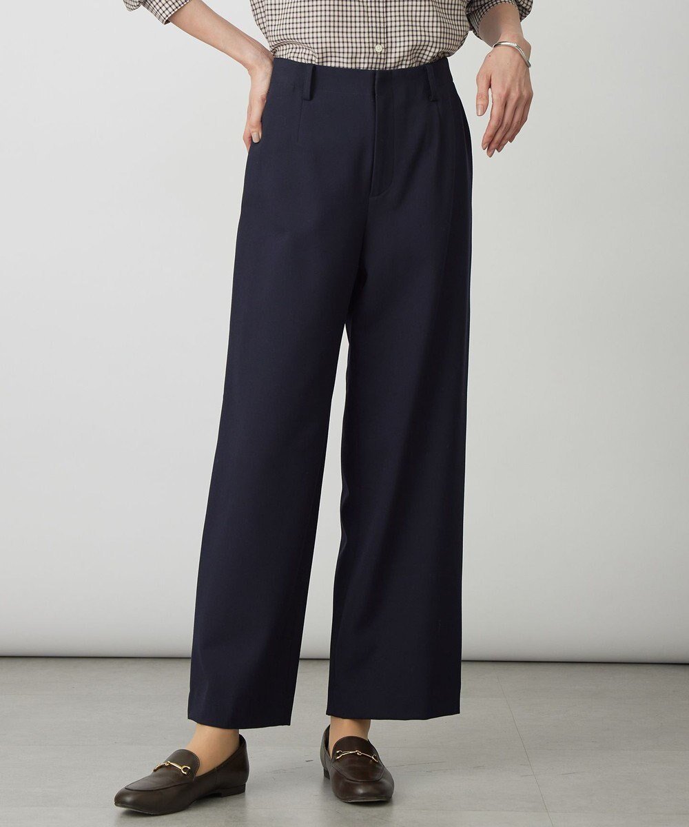 【ジェイ プレス/J.PRESS】のSOFTサーモ2way ストレート パンツ インテリア・キッズ・メンズ・レディースファッション・服の通販 founy(ファニー) ファッション Fashion レディースファッション Fashion for Women パンツ Pants & Trousers アクリル Acrylic Material ウォーム Warm Fabric シンプル Simple, Minimal スタイリッシュ Stylish, Fashionable ストレッチ Stretch, Stretchy Fabric ストレート Straight, Straight Cut ヨーク Yoke, Yoke Design 冬 Winter / This Winter A/W・秋冬 Autumn/Winter ネイビー系|ID: prp329100004720825 ipo3291000000034114569