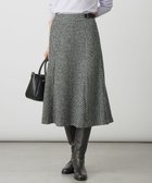 【ジェイ プレス/J.PRESS】のウールシルク ハウンドトゥース フレア スカート モノトーン系|ID: prp329100004720828 ipo3291000000034114578