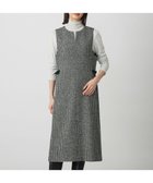 【ジェイ プレス/J.PRESS】のウールシルク ハウンドトゥース ジャンパースカート モノトーン系|ID: prp329100004720829 ipo3291000000034114581