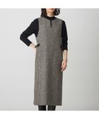 【ジェイ プレス/J.PRESS】のウールシルク ハウンドトゥース ジャンパースカート ブラウン系|ID: prp329100004720829 ipo3291000000034114582