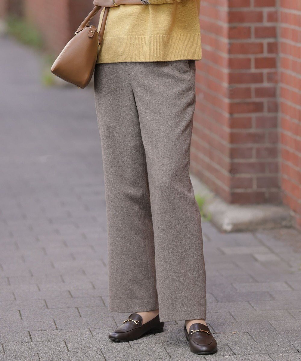 【ジェイ プレス/J.PRESS】のシルクネップツイード スレート パンツ インテリア・キッズ・メンズ・レディースファッション・服の通販 founy(ファニー) 　ファッション　Fashion　レディースファッション　Fashion for Women　パンツ　Pants & Trousers　クッション　Cushion, Throw Pillow　クラシック　Classic, Timeless Style　シューズ　Shoes, Footwear　シルク　Silk, 100% Silk　ストレート　Straight, Straight Cut　ツイード　Twill, Twill Weave　ネップ　Nepp, Slub Yarn　フラット　Flat, Flat Shoes　エレガント 上品　Elegant　定番　Standard, Basic Item　A/W・秋冬　Autumn/Winter　モカ系|ID: prp329100004720830 ipo3291000000035843299