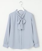 【ジェイ プレス/J.PRESS】の【洗える】ヌーディスバックサテン ブラウス サックス系|ID: prp329100004721446 ipo3291000000034121951