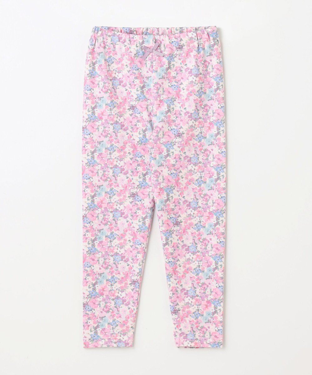 【エニィ/ANY / KIDS】の総柄 プリント レギンス インテリア・キッズ・メンズ・レディースファッション・服の通販 founy(ファニー) 　ファッション　Fashion　キッズファッション　Fashion for Kids　ストレッチ　Stretch, Stretchy Fabric　スマホ　Smartphone, Mobile Device　トレンド　Trend, Trending Now　定番　Standard, Basic Item　人気　Popular, Best Seller　フィット　Fit, Slim Fit　プリント　Print, Printed Pattern　ポケット　Pocket, Pocket Detail　リボン　Ribbon, Bow　レギンス　Leggings, Stretch Pants　プチプライス・低価格　Affordable / Budget Price　ピンク系花柄|ID: prp329100004721463 ipo3291000000034121997
