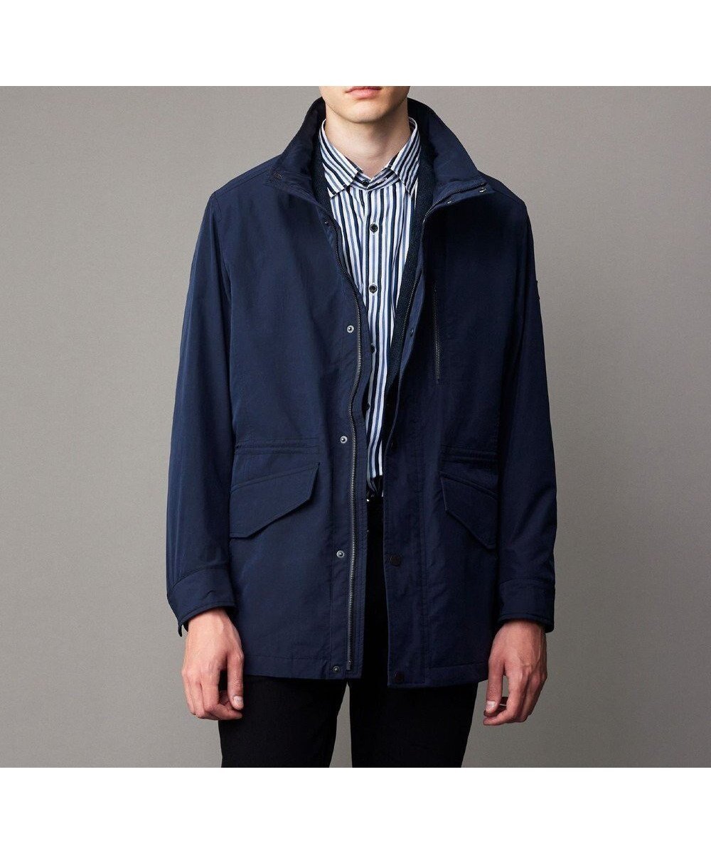 【ジョセフ アブード/JOSEPH ABBOUD / MEN】の【ストレッチ/撥水/JAPANファブリック】パウダーツイル ブルゾン インテリア・キッズ・メンズ・レディースファッション・服の通販 founy(ファニー) 　ファッション　Fashion　メンズファッション　Fashion for Men　アウター　Men's Coats Outerwear　ブルゾンジャケット / カジュアルアウター　Bomber Jackets & Blousons　ヴィンテージ　Vintage Style　ジャケット　Jacket, Outerwear　スタンド　Stand Collar, Upright Stand　ストレッチ　Stretch, Stretchy Fabric　スピンドル　Spindle, Drawcord　スーツ　Suit, Formalwear　ツイル　Twist, Twisted Detail　ファブリック　Fabric, Textile　ブルゾン　Blouson, Bomber Jacket　ポケット　Pocket, Pocket Detail　A/W・秋冬　Autumn/Winter　ネイビー系|ID: prp329100004721471 ipo3291000000035707310