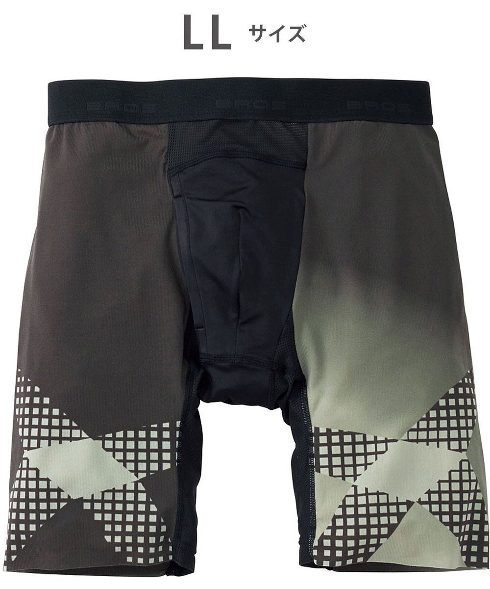 【ワコール/Wacoal / MEN】のボクサーパンツ【CROSSWALKER】はいて歩いてカロリー消費アップをめざそう!ムレ軽減設計 前開き スパッツ ロング丈 GX6007 /ブロス バイ ワコールメン インテリア・キッズ・メンズ・レディースファッション・服の通販 founy(ファニー) ファッション Fashion メンズファッション Fashion for Men ボトムス Bottoms アンダー Underwear Essentials カッティング Cutting Detail クール Cool, Chic トレンド Trend, Trending Now フロント Front, Front Design ロング Long, Long-Length ベージュ|ID: prp329100004721472 ipo3291000000034584599