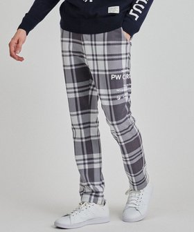 【ピーダブリュサーキュラス/PW CIRCULUS / MEN】の【MEN】チェック柄 スエードライクテーパードパンツ 人気、トレンドファッション・服の通販 founy(ファニー) ファッション Fashion メンズファッション Fashion for Men ボトムス Bottoms 2024年 2024 2024-2025秋冬・A/W Autumn/Winter 2024–25 AW24–25 ゴルフ Golf ストレッチ Stretch, Stretchy Fabric チェック Check, Plaid, Tartan ボトム Bottoms, Lower Wear モノトーン Monotone, Black and White 秋 Autumn A/W・秋冬 Autumn/Winter |ID:prp329100004721473