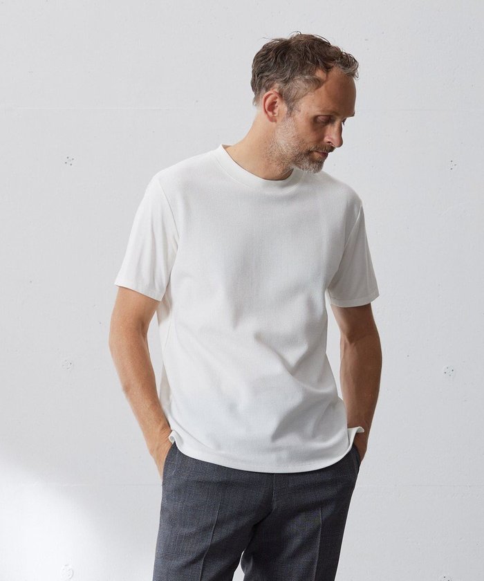 【ジェイ プレス/J.PRESS / MEN】のヴァーティカルケーブルTシャツ インテリア・キッズ・メンズ・レディースファッション・服の通販 founy(ファニー) https://founy.com/ ファッション Fashion メンズファッション Fashion for Men トップス・カットソー Cut & Sew Tops メンズシャツ Shirts インナー Innerwear カットソー Cut and Sewn Top 吸水 Absorbent, Quick-Dry シンプル Simple, Minimal ジャケット Jacket, Outerwear フィット Fit, Slim Fit 半袖 Short Sleeve, Half Sleeve レギュラー Regular, Standard Fit A/W・秋冬 Autumn/Winter ビジネス 仕事 通勤 Business / Work / Commuting |ID: prp329100004721477 ipo3291000000034122049