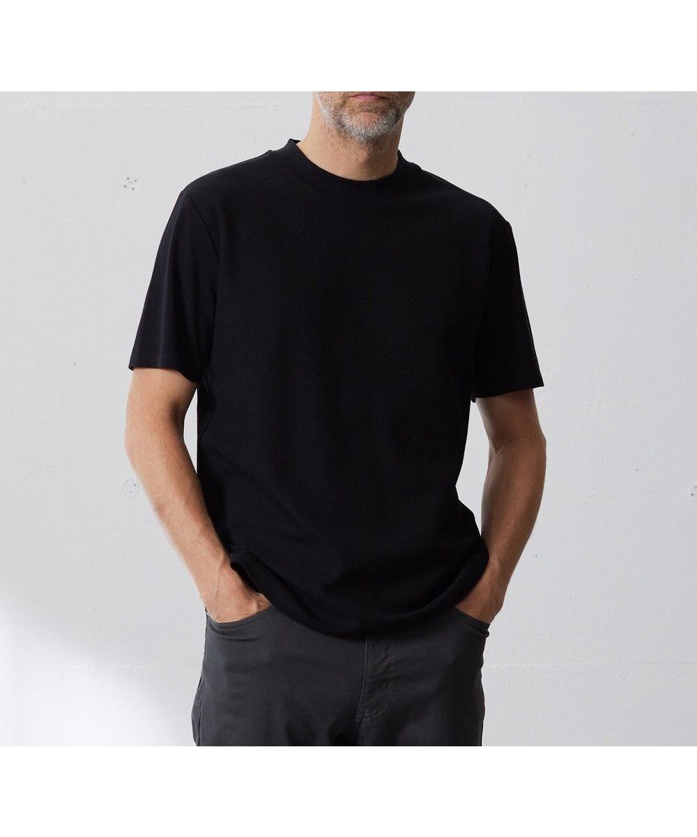 【ジェイ プレス/J.PRESS / MEN】のヴァーティカルケーブルTシャツ インテリア・キッズ・メンズ・レディースファッション・服の通販 founy(ファニー) 　ファッション　Fashion　メンズファッション　Fashion for Men　トップス・カットソー　Cut & Sew Tops　メンズシャツ　Shirts　インナー　Innerwear　カットソー　Cut and Sewn Top　吸水　Absorbent, Quick-Dry　シンプル　Simple, Minimal　ジャケット　Jacket, Outerwear　フィット　Fit, Slim Fit　半袖　Short Sleeve, Half Sleeve　レギュラー　Regular, Standard Fit　A/W・秋冬　Autumn/Winter　ビジネス 仕事 通勤　Business / Work / Commuting　ブラック系|ID: prp329100004721477 ipo3291000000034959156