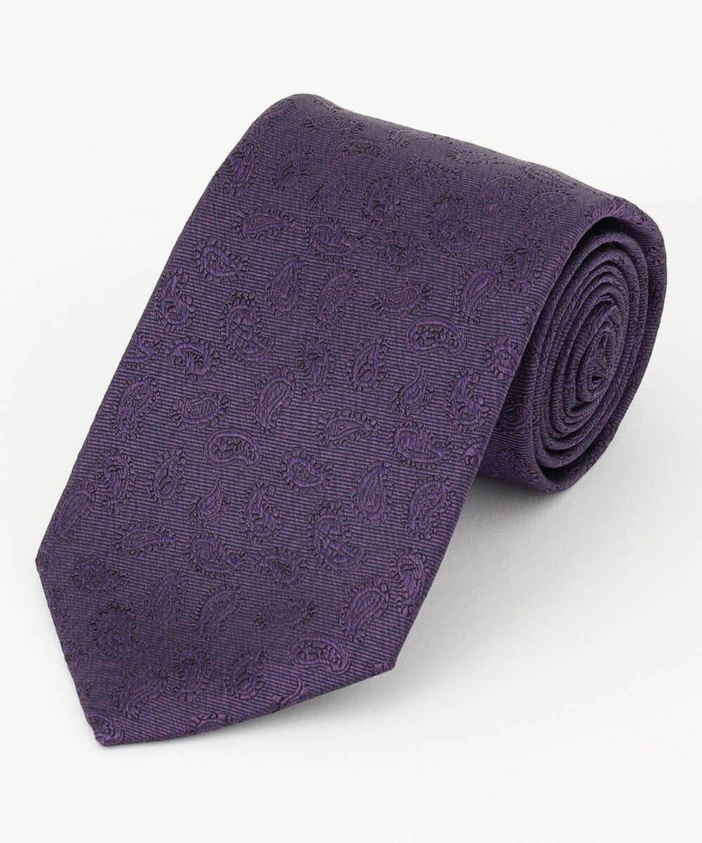 【ジェイ プレス/J.PRESS / MEN】の【J.PRESS 10PLY LUXURY SILK COLLECTION】ソリッドペイズリー ネクタイ インテリア・キッズ・メンズ・レディースファッション・服の通販 founy(ファニー) 　ファッション　Fashion　メンズファッション　Fashion for Men　シルク　Silk, 100% Silk　スーツ　Suit, Formalwear　ラグジュアリー　Luxury, Elegant　パープル系|ID: prp329100004721481 ipo3291000000034122063