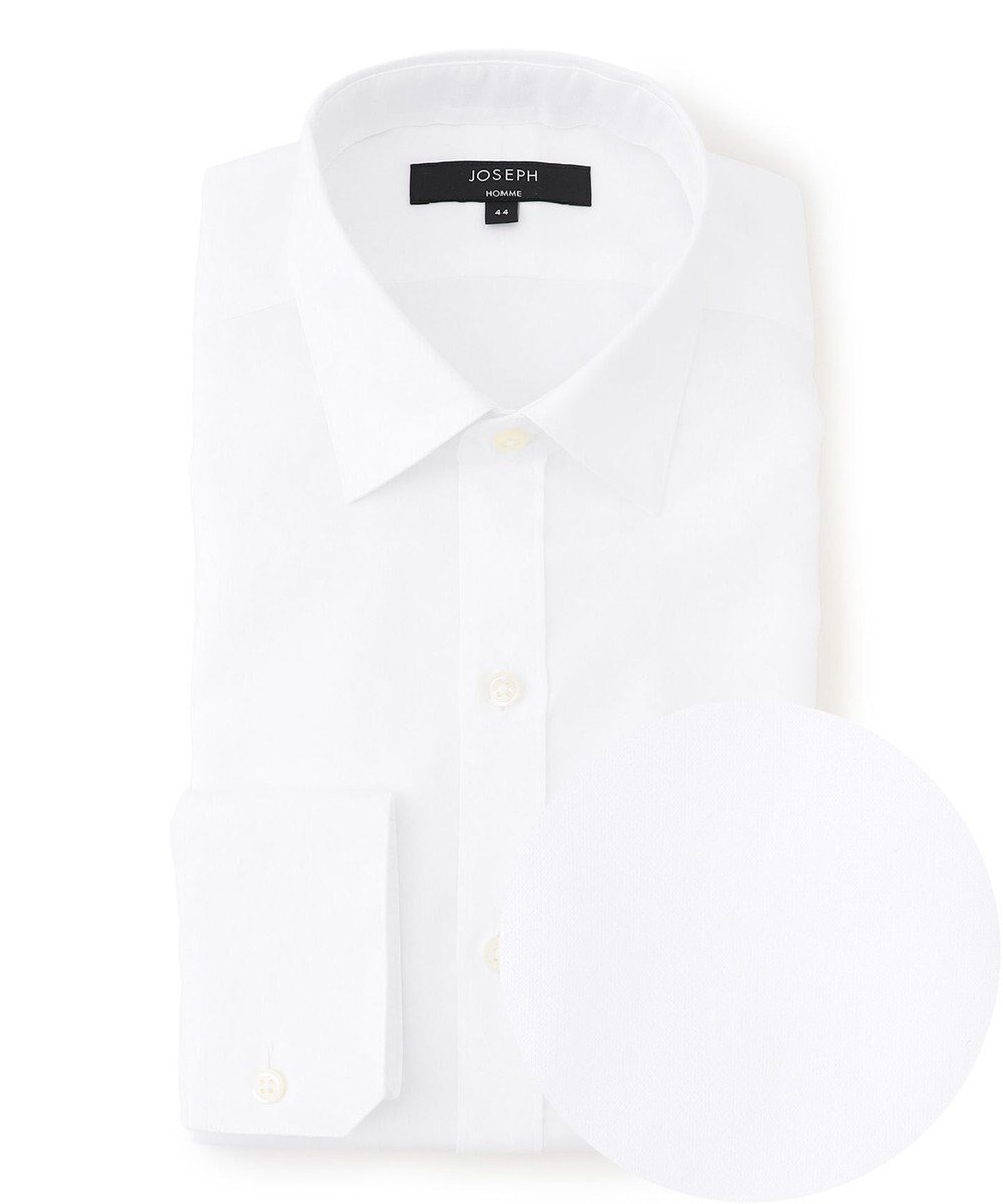 【ジョゼフ オム/JOSEPH HOMME / MEN】の【洗える】スーピマクロスウィーブ レギュラーカラーシャツ 人気、トレンドファッション・服の通販 founy(ファニー) 　ファッション　Fashion　メンズファッション　Fashion for Men　トップス・カットソー　Cut & Sew Tops　メンズシャツ　Shirts　新作・新入荷　New Arrivals / New In　なめらか　Smooth, Silky Texture　カフス　Cuff Design　シンプル　Simple, Minimal　ドレス　Dress, One-Piece　エレガント 上品　Elegant　夏　Summer　S/S・春夏　SS, Spring/Summer, Warm Season　洗える　Machine Washable　A/W・秋冬　Autumn/Winter　 other-1|ID: prp329100004721487 ipo3291000000034122078