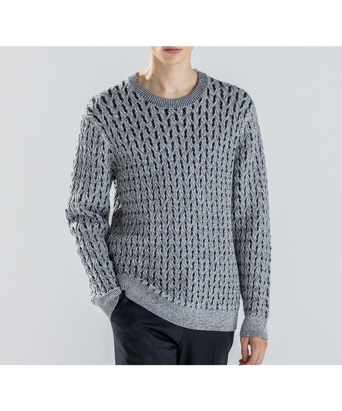 【ジョゼフ オム/JOSEPH HOMME / MEN】の新柄【洗える】モロッカンクリスタル クルーネックニット インテリア・キッズ・メンズ・レディースファッション・服の通販 founy(ファニー) https://founy.com/ ファッション Fashion メンズファッション Fashion for Men トップス・カットソー Cut & Sew Tops ニット・セーター / 定番トップス Knit Tops & Sweaters 新作・新入荷 New Arrivals / New In インナー Innerwear セーター Sweater, Knitwear タートル Turtleneck, Turtle Collar ベーシック Basic, Essential 洗える Machine Washable A/W・秋冬 Autumn/Winter |ID: prp329100004721488 ipo3291000000034122080