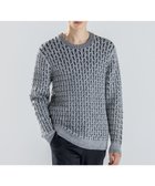 【ジョゼフ オム/JOSEPH HOMME / MEN】の新柄【洗える】モロッカンクリスタル クルーネックニット ライトグレー系|ID: prp329100004721488 ipo3291000000034243611