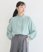 【アースミュージックアンドエコロジー/earth music&ecology】のフリルピンタックブラウス Mint Green|ID: prp329100004721493 ipo3291000000034122097