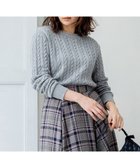 【組曲/KUMIKYOKU】のカシミヤブレンドバルキーケーブル ニット グレー系|ID: prp329100004721496 ipo3291000000034122112