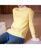 【組曲/KUMIKYOKU】のカシミヤブレンドバルキーケーブル ニット イエロー系|ID: prp329100004721496 ipo3291000000034122113