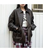 【ウィゴー/WEGO】のヴィンテージライクPUジャケット ブラウン|ID: prp329100004721499 ipo3291000000034122119