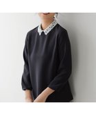 【ジェイ プレス/J.PRESS】の【セットアップ対応・2way】セラテリーダブルクロス ブラウス ネイビー系|ID: prp329100004721500 ipo3291000000034675394