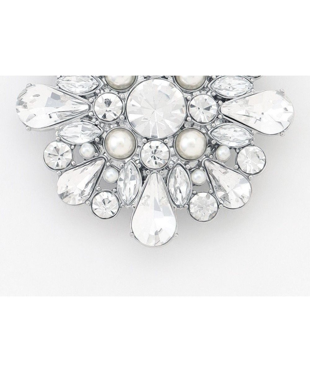 【ジェイ プレス/J.PRESS】のマグネットビジュー ブローチ インテリア・キッズ・メンズ・レディースファッション・服の通販 founy(ファニー) 　ファッション　Fashion　レディースファッション　Fashion for Women　おすすめ　Recommended / Our Picks　アクセサリー　Fashion Accessories　ガラス　Glass, Glassware　クリスタル　Crystal, Swarovski　ジャケット　Jacket, Outerwear　セレモニー　Ceremony　ブローチ　Brooch, Pin Brooch　ポーチ　Pouch, Small Case　マグネット　Magnet, Magnetic Closure　エレガント 上品　Elegant　シルバー系|ID: prp329100004721508 ipo3291000000034122150