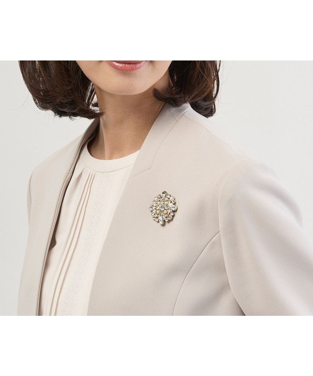 【ジェイ プレス/J.PRESS】のマグネットビジュー ブローチ インテリア・キッズ・メンズ・レディースファッション・服の通販 founy(ファニー) 　ファッション　Fashion　レディースファッション　Fashion for Women　おすすめ　Recommended / Our Picks　アクセサリー　Fashion Accessories　ガラス　Glass, Glassware　クリスタル　Crystal, Swarovski　ジャケット　Jacket, Outerwear　セレモニー　Ceremony　ブローチ　Brooch, Pin Brooch　ポーチ　Pouch, Small Case　マグネット　Magnet, Magnetic Closure　エレガント 上品　Elegant　ゴールド系|ID: prp329100004721508 ipo3291000000034746246