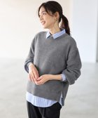 【エニー/ANY】の【手洗い可】ショートシャギープルオーバーニット チャコール|ID: prp329100004721511 ipo3291000000034122158